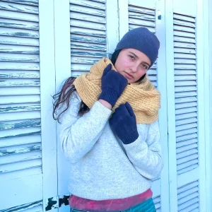 Gorro Casquete Teñido con Índigo | Gorro de Lana