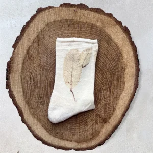 Calcetines de Rizo en Lana y Seda — Hoja de Nogal