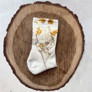 Calcetines de Rizo en Lana y Seda  de Flores Silvestres