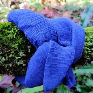 Cuello Turbante de Seda — Color Azul