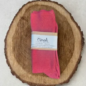 Calcetines Finos de Lana y Seda — Color Rosa